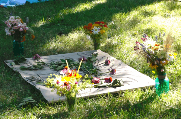 Altar for commitments at the SHI Learning Journey in Oregon.